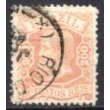 IM0050U.11-SELO DOM PEDRO II CABEÇA PEQUENA, 200 RÉIS - 1881 - U