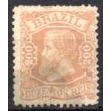IM0050U.13-SELO DOM PEDRO II CABEÇA PEQUENA, 200 RÉIS - 1881 - U