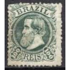 IM0054N.01-SELO DOM PEDRO II CABEÇA GRANDE, 100 RÉIS TIPO 1 - 1882 - N
