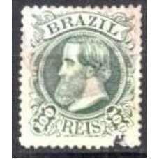 IM0054U.01-SELO DOM PEDRO II CABEÇA GRANDE, 100 RÉIS TIPO 1 - 1882 - U