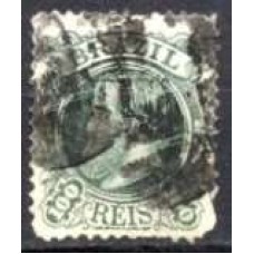 IM0054U.03-SELO DOM PEDRO II CABEÇA GRANDE, 100 RÉIS TIPO 1 - 1882 - U