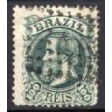IM0054U.07-SELO DOM PEDRO II CABEÇA GRANDE, 100 RÉIS TIPO 1 - 1882 - U