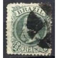 IM0055U.06-SELO DOM PEDRO II CABEÇA GRANDE, 100 RÉIS TIPO 2 - 1882 - U