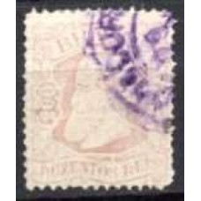 IM0057UA.02-SELO DOM PEDRO II CABEÇA GRANDE, 200 RÉIS CASTANHO PÁLIDO - 1884 - U
