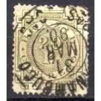 IM0062U.12-SELO CIFRA, 20 RÉIS OLIVA ESVERDEADO 'R' COM PONTO - 1887 - U IM0062U.12-SELO CIFRA, 20 RÉIS OLIVA ESVERDEADO 'R' COM PONTO - 1887 - U