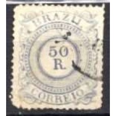 IM0063U.01-SELO CIFRA, 50 RÉIS - 1885 - U