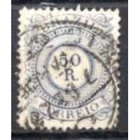 IM0063U.06-SELO CIFRA, 50 RÉIS - 1885 - U IM0063U.06-SELO CIFRA, 50 RÉIS - 1885 - U