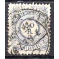 IM0063U.06-SELO CIFRA, 50 RÉIS - 1885 - U
