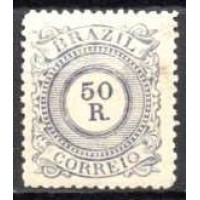 IM0063U.08-SELO CIFRA, 50 RÉIS - 1885 - U IM0063U.08-SELO CIFRA, 50 RÉIS - 1885 - U