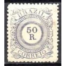 IM0063U.08-SELO CIFRA, 50 RÉIS - 1885 - U