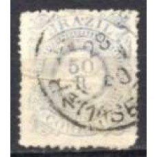 IM0063U.09-SELO CIFRA, 50 RÉIS - 1885 - U