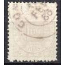 IM0064U.08-SELO CIFRA, 100 RÉIS CIFRA BRANCA - 1885 - U