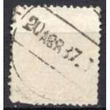 IM0064U.09-SELO CIFRA, 100 RÉIS CIFRA BRANCA - 1885 - U