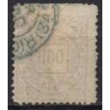 IM0065U.08-SELO CIFRA, 100 RÉIS - 1888 - U