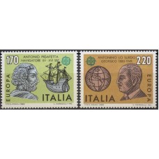 ITA1418M-SÉRIE EUROPA - PERSONAGENS CÉLEBRES - ITÁLIA - 1980 - MINT