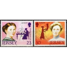 JER0733M-SÉRIE EUROPA - MULHERES CÉLEBRES - JERSEY - 1996 -MINT