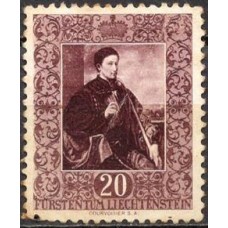 LIE0268NA-SELO QUADROS DA GALERIA DO PRINCIPADO, 20R - LIECHTENSTEIN - 1952 - N