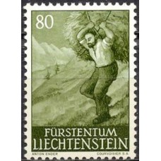 LIE0347NB-SELO CEIFADOR, 80R - LIECHTENSTEIN - 1959/64 - N