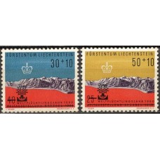LIE0353N-SÉRIE ANO MUNDIAL DO REFUGIADO - LIECHTENSTEIN - 1960 - N