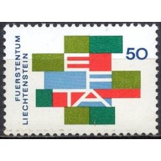 LIE0432N-SELO ASSOCIAÇÃO EUROPEIA DE LIVRE COMÉRCIO - LIECHTENSTEIN - 1967 - N