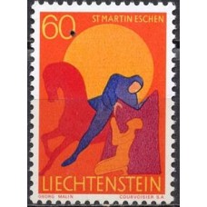 LIE0439M-SELO PATRONOS DE IGREJAS, 60R - LIECHTENSTEIN - 1967 - MINT