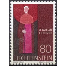 LIE0441M-SELO PATRONOS DE IGREJAS, 80R - LIECHTENSTEIN - 1967 - MINT