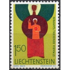 LIE0444M-SELO PATRONOS DE IGREJAS, 1,50F - LIECHTENSTEIN - 1967 - MINT