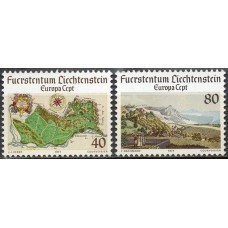 LIE0612N-SÉRIE EUROPA - PAISAGENS - LIECHTENSTEIN - 1977 - N