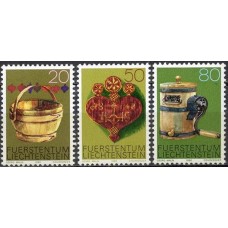 LIE0688N-SÉRIE ANTIGOS UTENSÍLIOS ALPINOS DE MADEIRA - LIECHTENSTEIN - 1980 - N