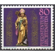 LIE0716N-SELO 1600º ANIVERSÁRIO DO SANTO THÉODULE - LIECHTENSTEIN - 1981 - N
