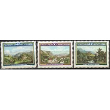 LIE0747N-SÉRIE 150º ANIVERSÁRIO DE NASCIMENTO DO PAISAGISTA MORITZ MENZINGER - LIECHTENSTEIN - 1982 - N