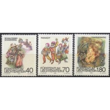 LIE0759M-SÉRIE CARNAVAL E QUARESMA - LIECHTENSTEIN - 1983 - MINT