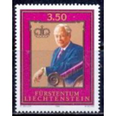 LIE0844M-SELO 80º ANIVERSÁRIO DO PRÍNCIPE FRANCISCO JOSÉ II - LIECHTENSTEIN - 1986 - MINT