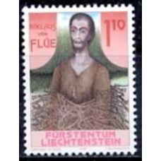 LIE0861N-SELO 500º ANIVERSÁRIO DA MORTE DE NICOLAS DE FLÜE - LIECHTENSTEIN - 1987 - N