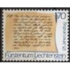 LIE0870N-SELO 125º ANIVERSÁRIO DO PARLAMENTO - LIECHTENSTEIN - 1987 - N