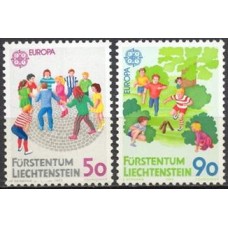 LIE0901N-SÉRIE EUROPA - JOGOS INFANTIS - LIECHTENSTEIN - 1989 - N