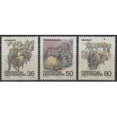LIE0912N-SÉRIE COSTUMES DE OUTONO - LIECHTENSTEIN - 1989 - N