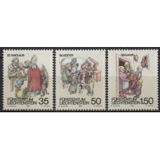 LIE0949N-SÉRIE COSTUMES DE INVERNO - LIECHTENSTEIN - 1990 - N
