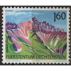 LIE0979N-SELO MONTANHAS V - LIECHTENSTEIN - 1992 - N