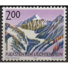 LIE1000N-SELO MONTANHAS VI - LIECHTENSTEIN - 1993 - N