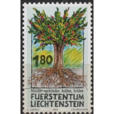 LIE1005N-SELO ESPECIAL MISSÃO - ÁRVORE DA VIDA - LIECHTENSTEIN - 1993 - N