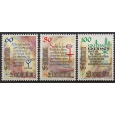 LIE1014N-SÉRIE NATAL - TEXTOS DE CANTOS DE NATAL - LIECHTENSTEIN - 1993 - N