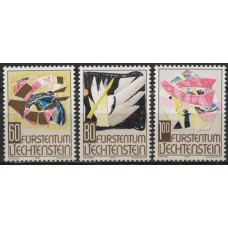 LIE1037N-SÉRIE NATAL - ARTE MODERNA - OBRAS DE ANNE FROMMELT - LIECHTENSTEIN - 1994 - N