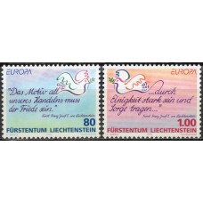 LIE1044M-SÉRIE EUROPA - PAZ E LIBERDADE - LIECHTENSTEIN - 1995 - MINT
