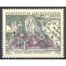 LIE1078N-SELO MILÊNIO DA ÁUSTRIA - LIECHTENSTEIN - 1996 - N
