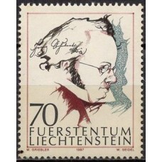 LIE1088N-SELO BICENTENÁRIO DE NASCIMENTO DO COMPOSITOR FRANZ SCHUBERT - LIECHTENSTEIN - 1997 - N