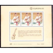 MDEB006M-BLOCO SÉRIE EUROPA - ANO EUROPEU DA MÚSICA - MADEIRA - 1985 - MINT