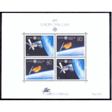 MDEB012M-BLOCO SÉRIE EUROPA - A EUROPA E O ESPAÇO - MADEIRA - 1991 - MINT