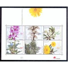 MDEB021M-BLOCO PLANTAS DA FLORESTA LAURISSILVA - MADEIRA - 2000 - MINT