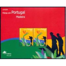 MDEB029N-BLOCO SÉRIE EUROPA - FÉRIAS - MADEIRA - 2004 - N